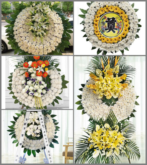安徽池州市贵池区乌沙镇红庄村花圈速递